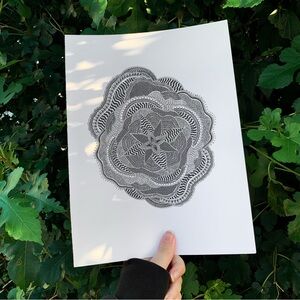 Detailed mandala art original drawing